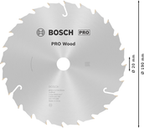 Bosch PRO Wood cirkelzaagblad, 190 x 2,4 x 20 mm, T24