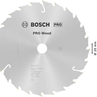 Zaagblad Wood - 190 mm x 20 mm x 24T