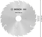 Bosch PRO Wood cirkelzaagblad, 190 x 2,4 x 30 mm, T24