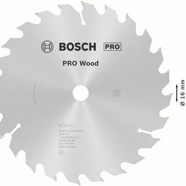 Zaagblad Wood - 184 mm x 16 mm x 24T