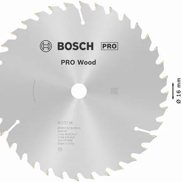 Zaagblad Wood - 184 mm x 16 mm x 36T