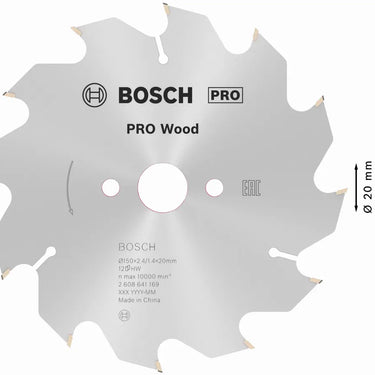 Zaagblad Wood - 150 mm x 20 mm x 12T