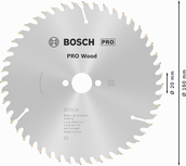 Bosch PRO Wood cirkelzaagblad, 160 x 1,8 x 20 mm