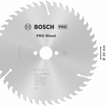 Zaagblad Wood - 160 mm x 20 mm x 48T