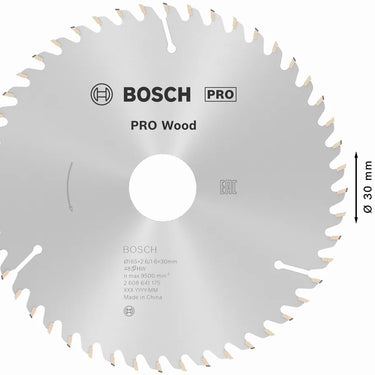Zaagblad Wood - 165 mm x 30 mm x 48T