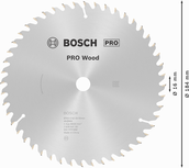 Bosch PRO Wood cirkelzaagblad, 184 x 2,6 x 16 mm