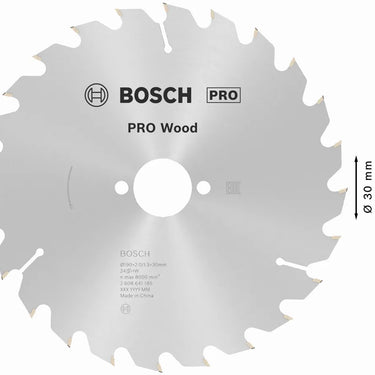 Zaagblad Wood - 190 mm x 30 mm x 24T