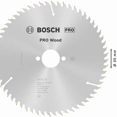 Zaagblad Wood - 190 mm x 30 mm x 60T
