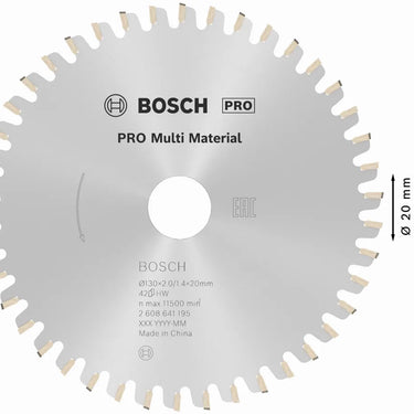 Zaagblad Multi Material - 130 mm x 20 mm x 42T