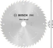 PRO Wood Cordless Cirkelzaagblad 190 x 1,6 x 20 mm T48