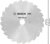 PRO Wood Cordless Cirkelzaagblad 250 x 2,2 x 30 mm T24