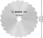 PRO Wood Cordless Cirkelzaagblad 250 x 2,2 x 30 mm T24