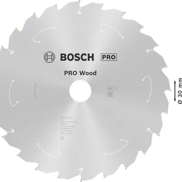 Zaagblad Hout - 250 mm x 30 mm x 24T