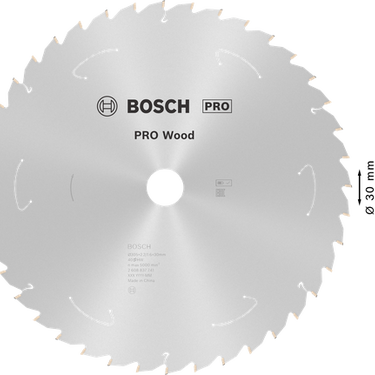 Zaagblad Hout - 305 mm x 30 mm x 40T