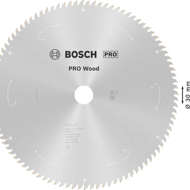 Zaagblad Hout - 305 mm x 30 mm x 60T