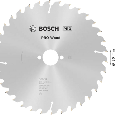 Zaagblad Hout - 216 mm x 30 mm x 34T