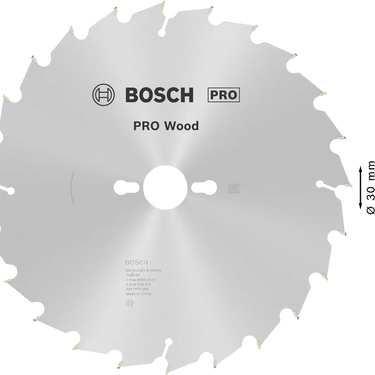 Zaagblad Hout - 254 mm x 30 mm x 24T