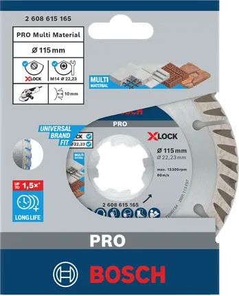 PRO Multi Material Diamantdoorslijpschijf 115 x 22,23 mm