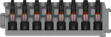 Bosch PRO R Impact Bits – R1, R2, R3, 55 mm (8 stuks)