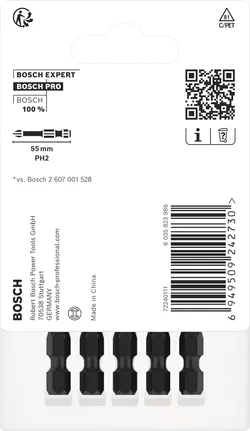PRO Phillips slagschroefbit PH2, 55 mm