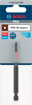 Bosch PRO Robertson Slagschroefbit – R2, 90 mm