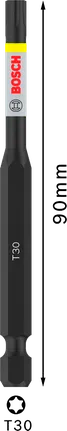 PRO Torx Slagschroefbit, T30, 90 mm, 1-Delig