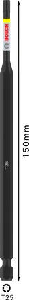 Bosch PRO Torx Impact Bit T25 – 150 mm