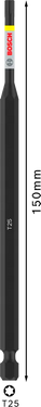 Bit T25 - 150 mm - 1st