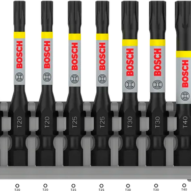 Bit T15-T40 - 55 mm - 8st