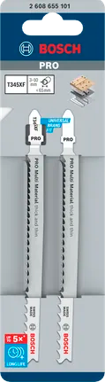 Bosch PRO Multi Material thick and thin T345XF Decoupeerzaagblad