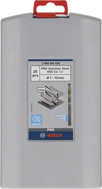 PRO Stainless Steel HSS Co Spiraalboorset 25 Delig
