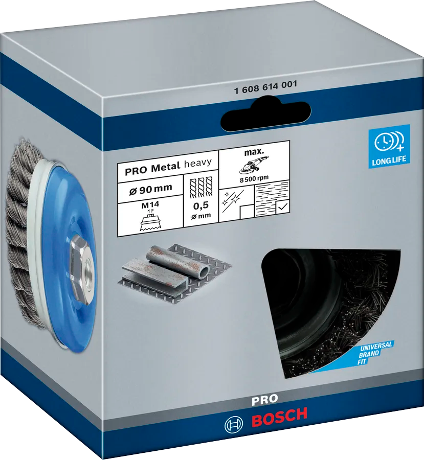 Bosch PRO Metal heavy komborstel 100×0,5 mm