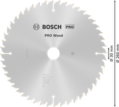 Bosch PRO Wood cirkelzaagblad, 260 x 3,2 x 30 mm, T48