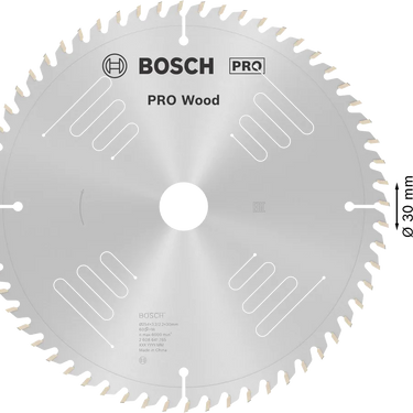 Zaagblad Hout - 254 mm x 30 mm x 60T