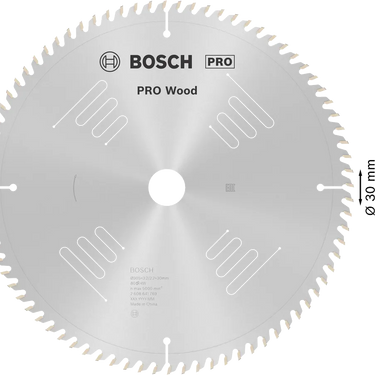 Zaagblad Hout - 305 mm x 30 mm x 80T