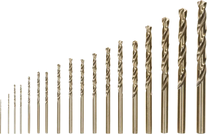 PRO Stainless Steel HSS Co Spiraalboorset 18 Delig