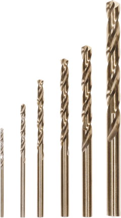 PRO Stainless Steel HSS Co Spiraalboorset 6 Delig