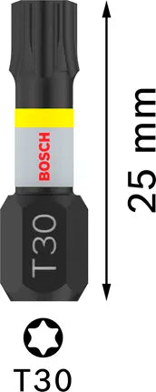 PRO Torx slagschroefbit, T30, 25 mm, 2-delig