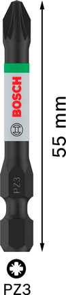 Bosch PRO PZ3 Impact Bit – 55 mm (2-delig)