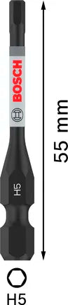 Bosch PRO Hex Impact Bit H5 – 55 mm (2-delig)