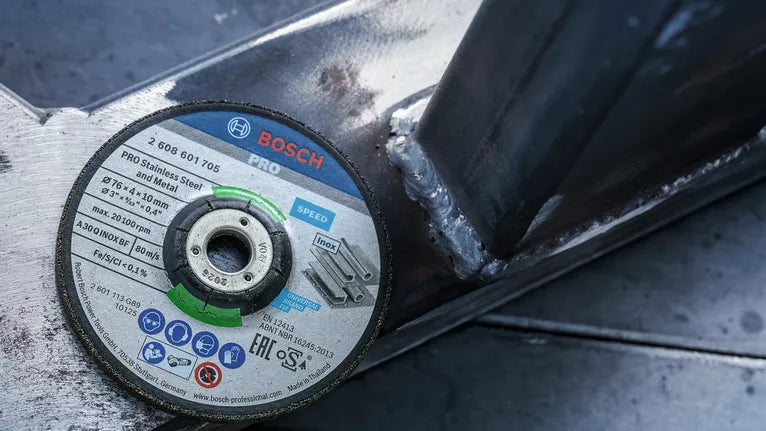 Bosch PRO Stainless Steel and Metal Bonded Grinding Disc 76 x 4 x 10 mm