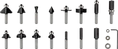 Bosch PRO Gemengde Frezenset – 15-delig
