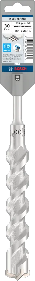 PRO SDS plus-5X Hamerboor, 30 x 200 x 250 mm