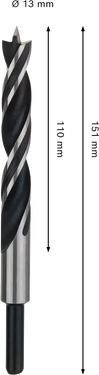 Houtboor 13 mm x 110 mm