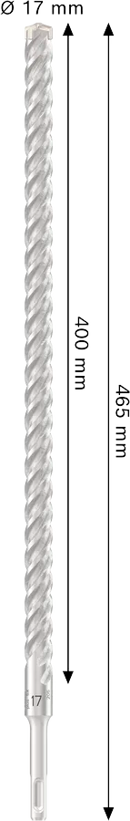 PRO SDS plus-5X Hamerboor, 17 x 400 x 465 mm