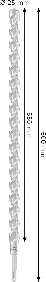 PRO SDS plus-5X Hamerboor, 25 x 550 x 600 mm