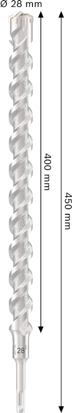 PRO SDS plus-5X Hamerboor, 28 x 400 x 450 mm