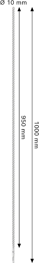 PRO SDS plus-5X Hamerboor, 12 x 950 x 1.000 mm