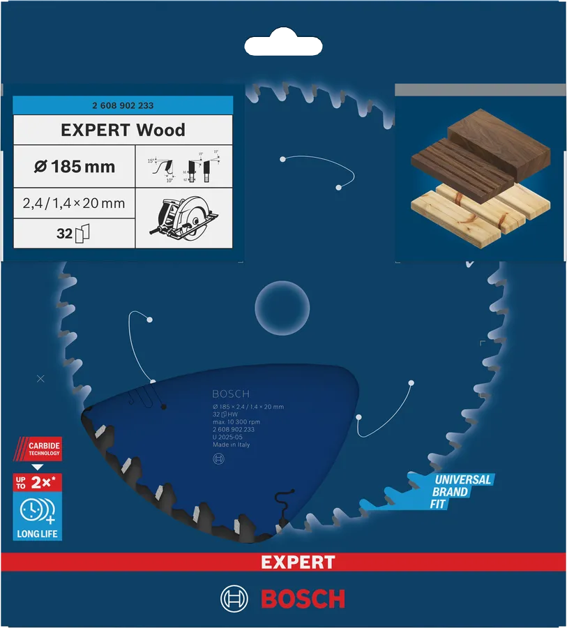 Bosch EXPERT Wood cirkelzaagblad 216 x 2,3/1,6 x 30 mm, T36