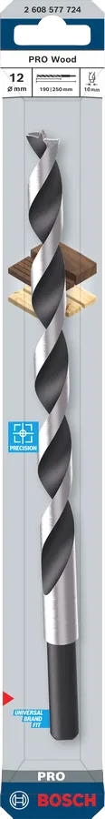 Bosch PRO Wood Boor 12 x 190 x 250 mm